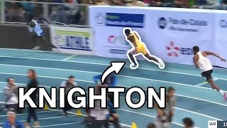 Erriyon Knighton first indoor race ever 200m lievin [upl. by Aramal]