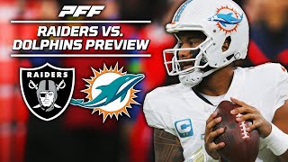 Raiders vs Dolphins Week 11 Game Preview  PFF [upl. by Reuben]