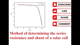 Easy way how to calculate shunt resistance Rsh and series resistance Rs and  for PV Panels [upl. by Hacissej]