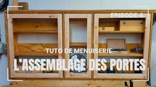 Assemblage tenonmortaise et collage des portes Une armoire de rangement pour mon banc de scie 4 [upl. by Black493]