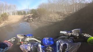 Raptor 350 amp Blaster 200  Ruta Bosque [upl. by Alegnat]