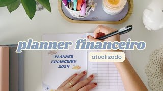 eu parcelava tudo no cartão  planner financeiro atualizado [upl. by Ahsataj102]