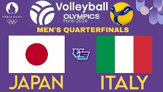 OLYMPIC MENS VOLLEYBALL LIVE │ JAPAN vs ITALY Livescore [upl. by Yakcm]