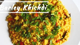 Barley Khichdi  Quick and Easy  Instant  One Pot Meal  Vegan recipes [upl. by Cherish]