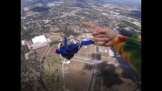 Worst Skydiving Student Mistake Spinning Low Altitude Deployment AFF Category E2 AFF Happens [upl. by Nhguahs502]