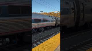 Amtrak ACS64 648 has arrived at the Old Saybrook Train Station again [upl. by Prissie]