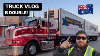 TRUCK VLOG AUS TRUCKING B DOUBLE BONNETED KENWORTH T608 [upl. by Marcus]