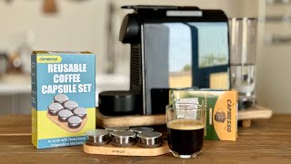 CAPMESSO Reusable Capsules for Nespresso OriginalLine  Better Coffee with less money [upl. by Proctor484]