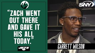 Garrett Wilson on his connection with QB Zach Wilson in loss to Cowboys  Jets Post Game  SNY [upl. by Nayhr]