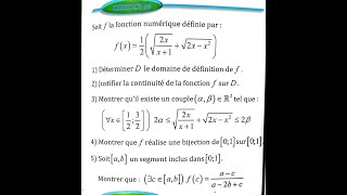 Limite et continuité 2 bac SM Ex 69 page 60 Almoufid [upl. by Magavern]