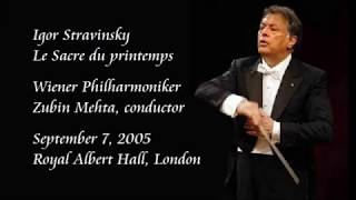 Stravinsky Le Sacre du printemps  Mehta  Wiener Philharmoniker [upl. by Nylahs]