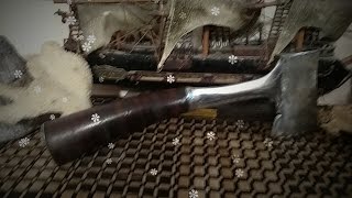 Estwing Hatchet Leather Stacked Handle Restore [upl. by Drice]