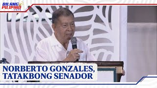 Dating Defense Sec Gonzales naghain ng kandidatura sa pagkasenador layong irevisit ang national [upl. by Ellehcrad757]