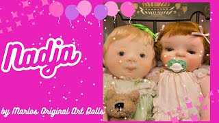 Nadja Original Realistic Art Cloth Doll 縫いぐるみ人形 Stoffpuppe Poupée de Chiffon Craft [upl. by Arihsaj]