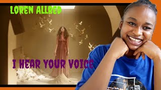 I Hear Your Voice Official Music Video  Loren AllredFirst Time Reaction [upl. by Eraste]