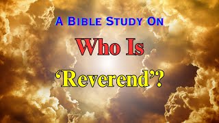 Who Is Reverend Discovering the Meaning Of The Untold Truth About Reverend [upl. by Itsirk]