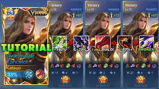 LANCELOT BRUTAL FULL DAMAGE BUILD FOR SOLO RANKED  TOTALLY INSANE  EXPLAINED TUTORIAL [upl. by Luapnaes]