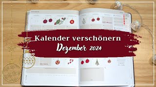 LEBENSKOMPASS Kalender verschönern  DEZEMBER 2024 🎄❤️  Plan with me [upl. by Antoinetta629]