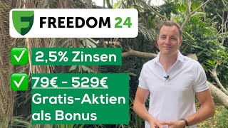 Passives Einkommen Dividenden verzinsen bei Freedom24 [upl. by Ssur648]