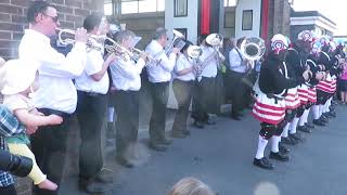 Britannia Coconutters  Saturday 20th April 2019 Bacup Lancashire England ft Stacksteads Band [upl. by Leelaj813]