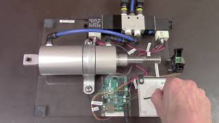 Arduino Pneumatic Cylinder Servo Using Smart Sensors [upl. by Notlrak170]