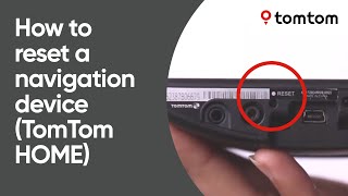 How to reset a navigation device that connects to TomTom HOME [upl. by Kentiggerma412]