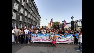 Pride Napoli 2024 Manfredi e De Luca al corteo arcobaleno [upl. by Base]