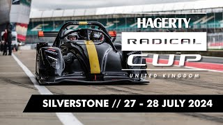 Hagerty Radical Cup UK 2024 Round 5  Silverstone  RACE 3 [upl. by Annahavas]