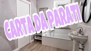 carta da parati in bagno [upl. by Ariaj427]