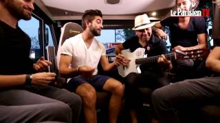 Kendji Girac et ses musiciens en live dans notre campingcar [upl. by Nwhas]