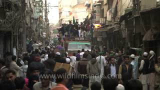 Milad ulNabi celebration rally in Delhi city [upl. by Towland]