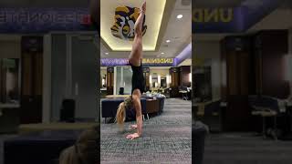 Olivia Dunne Doing the Best Kind of Handstand Banned Tiktok shorts oliviadunne gymnast [upl. by Reffotsirhc673]