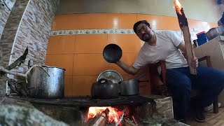 Ajiaco Colombiano en Olla de Barro Comida Campesina [upl. by Owades]