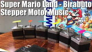 Stepper Motor Music  Super Mario Land  Birabuto Kingdom  Arduino [upl. by Llenra]