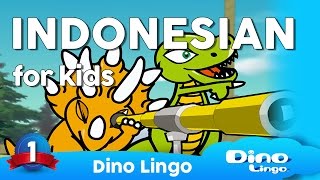 Learn Indonesian for kids  Animals  Online Indonesian lessons for kids  Dinolingo [upl. by Ylicic]