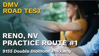 Reno NV 1 ☑️ Real DMV Driving Exam Practice Route [upl. by Hinkel]