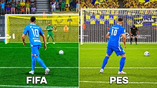 Neymar JR Penalty Kicks  FIFA vs PES From 2011 to 2024 [upl. by Yrakaz141]