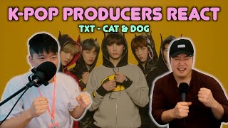 Musicians react amp review ♡ TXT  Cat amp Dog MV [upl. by Enyrat]