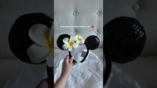 Unboxing my new mickey ears 🌺✨ disney disneyworld disneystyle disneyvlogs shorts [upl. by Thgiled]