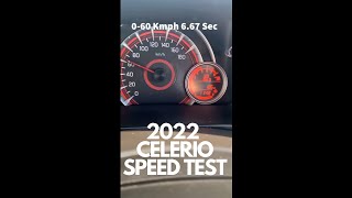 2022 Maruti Celerio Speed Test  060km  0100km  0120km  First Speed Test On YouTube K10C AT [upl. by Anaiv]