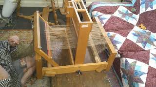 Warping my table loom from Celtic Juju [upl. by Ardel882]