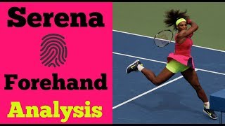 Serena Williams Forehand Analysis  Unique In Her Technique [upl. by Sephira490]