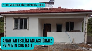 Anahtar teslim 240 bin TL ye anlaştığımız 21 100 metrekare köy evimizi teslim ettik [upl. by Suoivatnom]