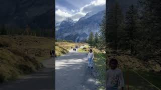 Oeschinensee Switzerland Mountains Nature Snow [upl. by Rimat197]