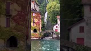 🔺This wonderful video 🔹Location Cascata do Nesso Italy 🇮🇹 shorts youtubeshorts [upl. by Odranreb]