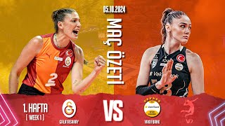 Galatasaray Daikin vs Vakıfbank  202425 Turkish League Week 1 [upl. by Peskoff]