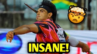 INSANE Neeraj Chopra DOES IT AGAIN 🤯🔥 Neeraj Chopra Javelin Throw Diamond League News [upl. by Aiyram]