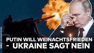 NUR HEUCHELEI Putin ordnet 36stündige Feuerpause über orthodoxe Weihnachten in der Ukraine an [upl. by Kreit]