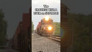 ABSOLUTELY INSANE K5LLA amp HORN SHOW on NS SD70ACe’s Manifest Train train K5LLA sd70ace fast [upl. by Nahtanha]