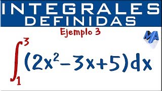 Integrales definidas  Ejemplo 3 [upl. by Guy]